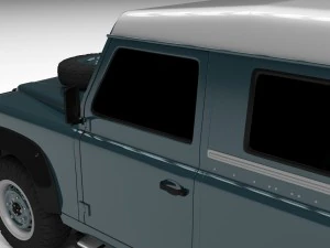 land rover defender 90 station wagon hdri 3D Model