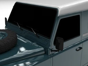 land rover defender 90 station wagon hdri 3D Model