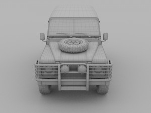 land rover defender 90 station wagon hdri 3D Модель