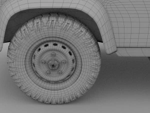 land rover defender 90 station wagon hdri 3D Model