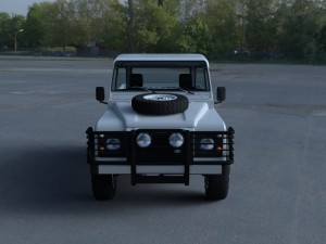full land rover defender 90 pick up hdri 3D मॉडल