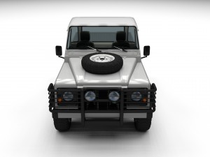 full land rover defender 90 pick up hdri 3D मॉडल