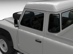 full land rover defender 90 pick up hdri 3D मॉडल