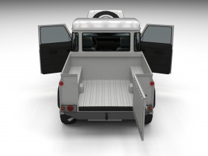 full land rover defender 90 pick up hdri 3D मॉडल