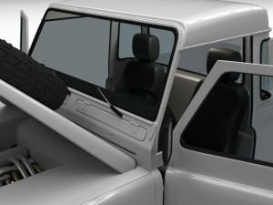 full land rover defender 90 pick up hdri 3D मॉडल