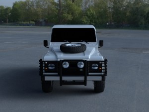 land rover defender 90 pick up hdri 3D मॉडल