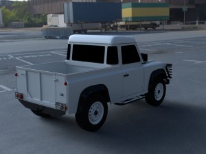 land rover defender 90 pick up hdri 3D मॉडल