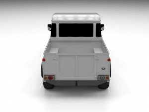 land rover defender 90 pick up hdri 3D मॉडल