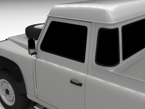 land rover defender 90 pick up hdri 3D मॉडल