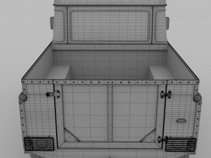 land rover defender 90 pick up hdri 3D मॉडल