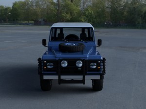 full land rover defender 90 hard top hdri 3D Модель