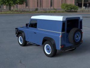 full land rover defender 90 hard top hdri 3D Модель