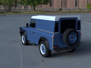 full land rover defender 90 hard top hdri 3D Модель