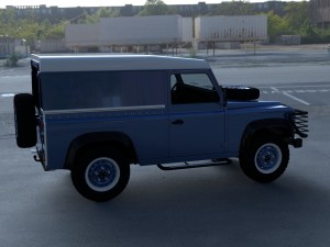 full land rover defender 90 hard top hdri 3D Модель
