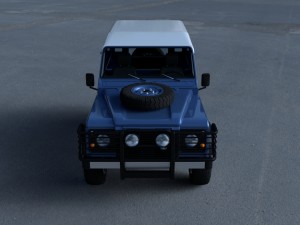 full land rover defender 90 hard top hdri 3D Модель