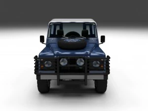 full land rover defender 90 hard top hdri 3D Model