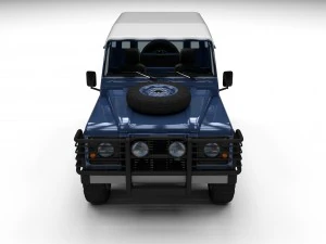 full land rover defender 90 hard top hdri 3D Model