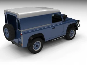 full land rover defender 90 hard top hdri 3D Model