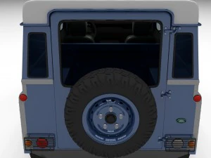 full land rover defender 90 hard top hdri 3D Model