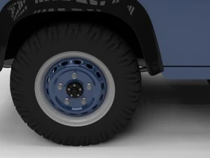 full land rover defender 90 hard top hdri 3D Model