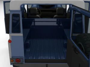 full land rover defender 90 hard top hdri 3D Model