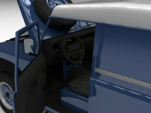 full land rover defender 90 hard top hdri 3D Model