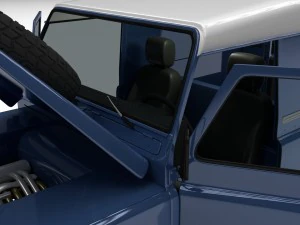full land rover defender 90 hard top hdri 3D Model