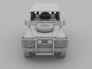 full land rover defender 90 hard top hdri 3D Model