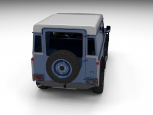 land rover defender 90 hard top w interior hdri 3D 모델