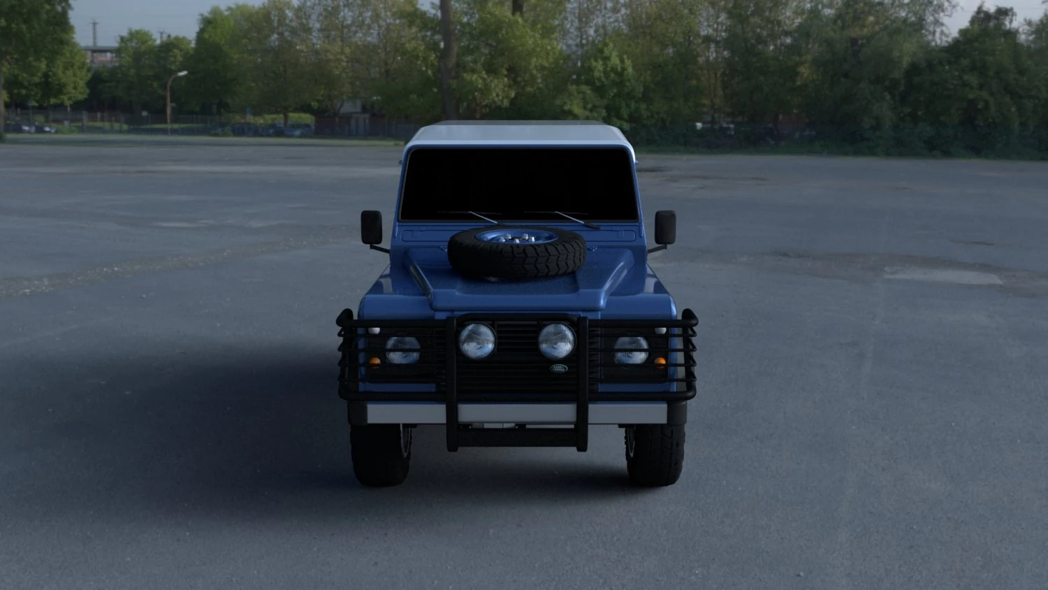 land rover defender 90 hard top hdri 3D Model .c4d .max .obj .3ds .fbx .stl .blend 