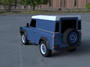 land rover defender 90 hard top hdri 3D Model