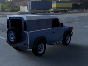land rover defender 90 hard top hdri Model 3D