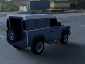 land rover defender 90 hard top hdri 3D Model