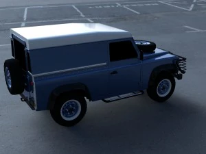 land rover defender 90 hard top hdri 3D Model