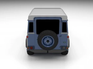land rover defender 90 hard top hdri 3D Model