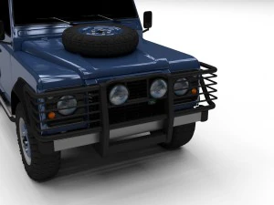 land rover defender 90 hard top hdri 3D Model