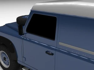 land rover defender 90 hard top hdri 3D Model