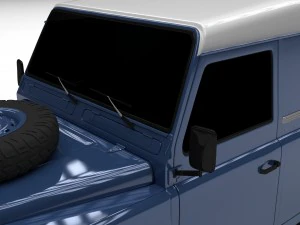 land rover defender 90 hard top hdri 3D Model