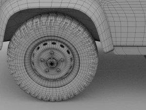 land rover defender 90 hard top hdri 3D Model