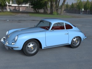 porsche 356 hdri 3D Модель