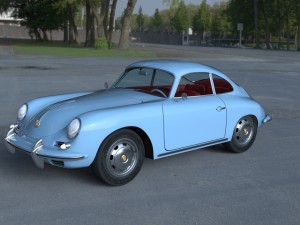 porsche 356 hdri 3D Модель