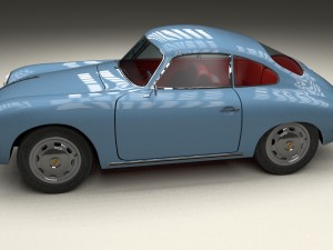 porsche 356 hdri 3D Модель