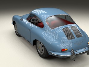 porsche 356 hdri 3D Модель