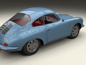 porsche 356 hdri 3D Модель