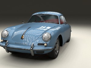 porsche 356 hdri 3D Модель