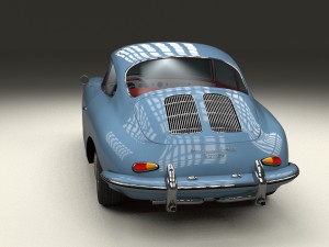 porsche 356 hdri 3D Модель
