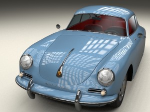 porsche 356 hdri 3D Модель