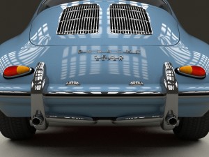 porsche 356 hdri 3D Модель