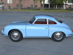 porsche 356 hdri 3D Модель