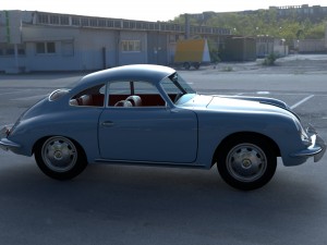 porsche 356 hdri 3D Модель